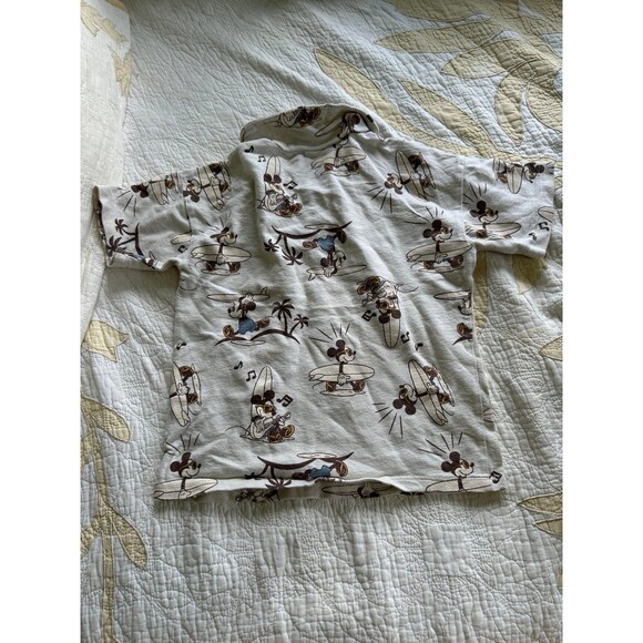 Disney Mickey Mouse Toddler Boys 100% Cotton Resort Shirt Shorts Set 5T - Picture 7 of 7